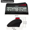 Reloj De Ajedrez Digital Profesional - Modelo Grande 9912
